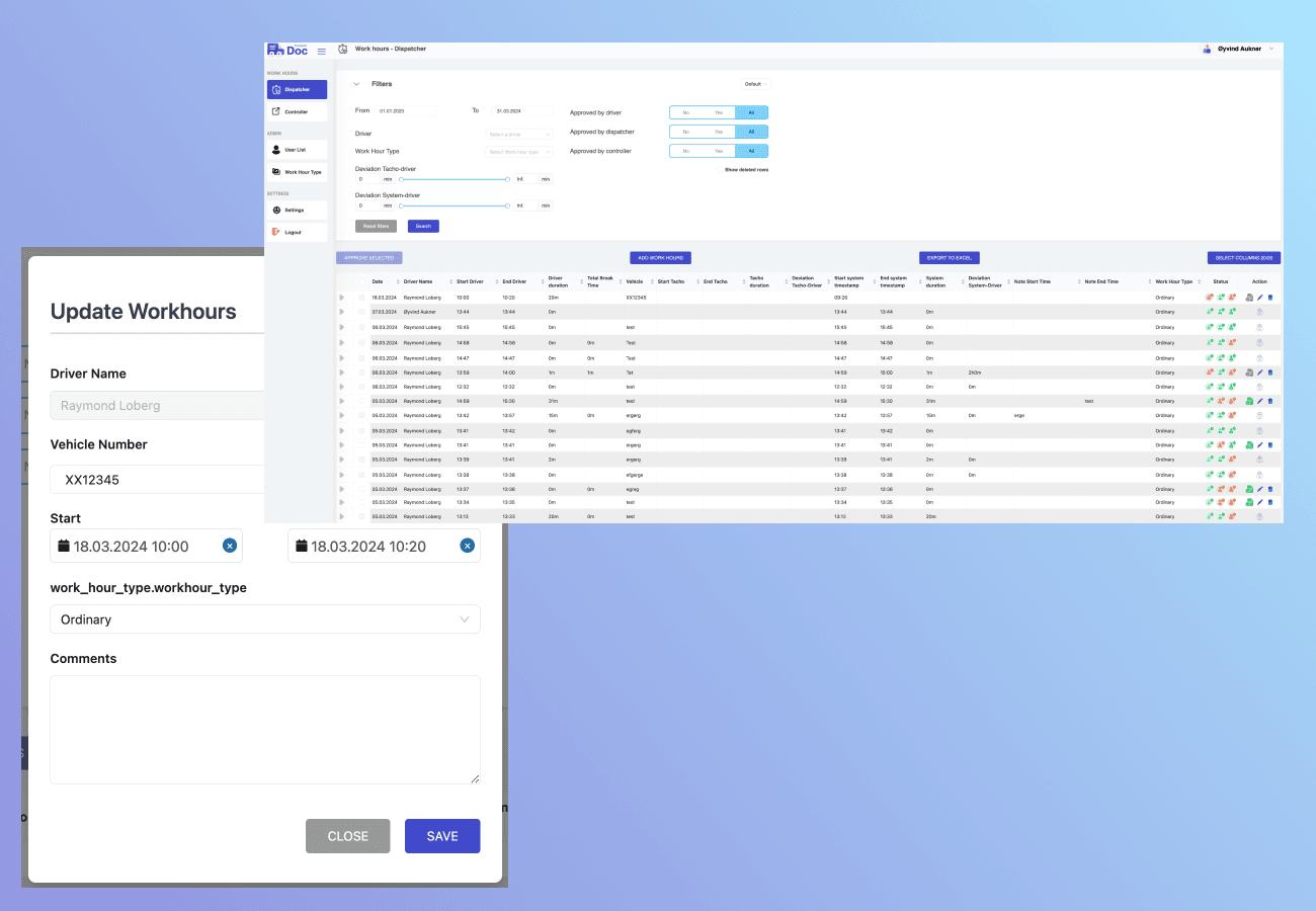 Transport Documentation (TDoc)